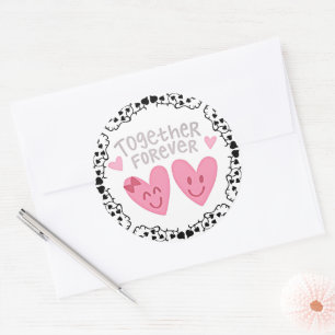 Samen Forever Ronde Sticker