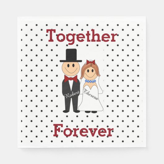 Samen Forever Servetten (Voorkant)