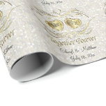 Samen Forever | Witte Confetti Cadeaupapier<br><div class="desc">Samen voor altijd - Prachtige Confetti voor witbruiloft. 100% . Klaar om de doos(s) in te vullen of klik op de knop AANPASSEN om tekst of afbeeldingen toe te voegen, te verplaatsen, te verwijderen of te wijzigen. Gemaakt met vector met hoge resolutie en/of digitale afbeeldingen voor professionele afdrukken. OPMERKING: (DIT...</div>