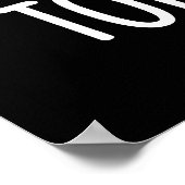 Samen Funny Big Toe Pun Dark BG Poster (Hoek)