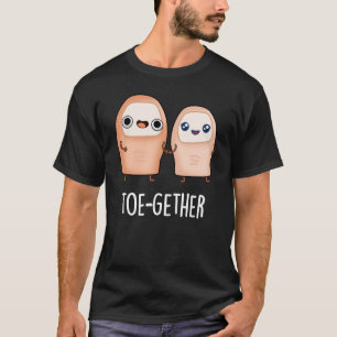 Samen Funny Big Toe Pun Dark BG T-shirt