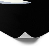 Samen Funny Tooth Pun Dark BG Poster (Hoek)