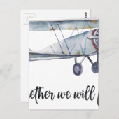 Samen gaan we vliegen briefkaart (Voorkant / Achterkant)