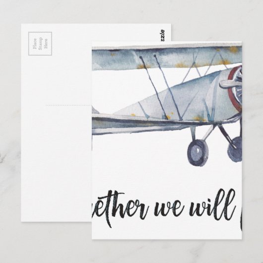 Samen gaan we vliegen briefkaart (Voorkant / Achterkant)