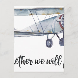 Samen gaan we vliegen briefkaart