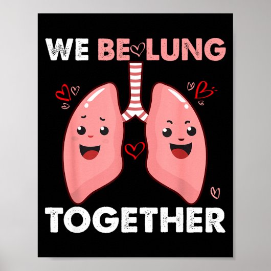 Samen gelukkig met valentijnsdag koppels poster (Voorkant)