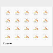 Samen Gesmeerd Bruiloftsfeest Ronde Sticker (Vel)