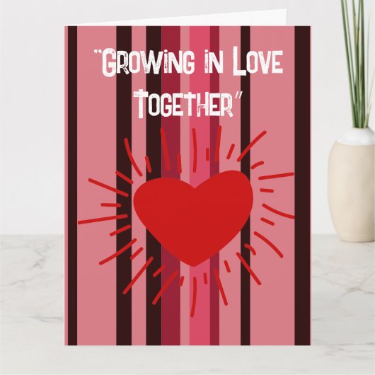 Samen groeien in liefde kaart (Voorkant)