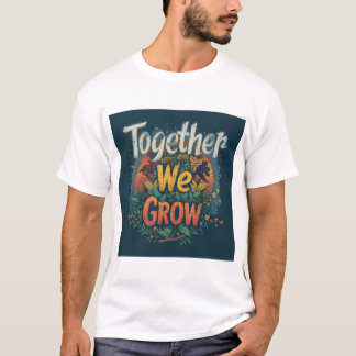 Samen groeien we - Levendig Natuur kunstwerk T-shirt