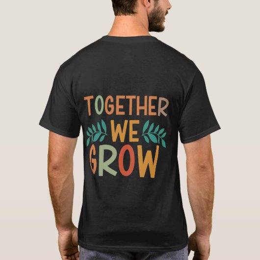 samen groeien we t-shirt (Achterkant)