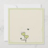 Samen (Groen) Post Wedding Brunch Uitnodiging (Achterkant)