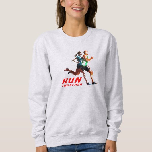 Samen hardlopen | Dames sweatshirt (Voorkant)