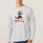 Samen hardlopen | Heren lange mouwen T-shirt (Voorkant)