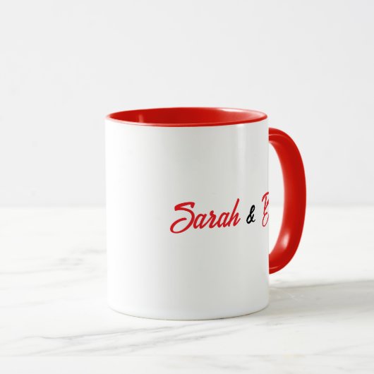 Samen hardlopen is onze liefdestaal hardloopcadeau mok (Voorkant rechts)