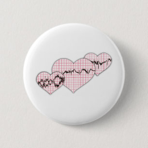 Samen hart ronde button 5,7 cm