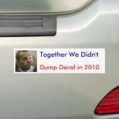 Samen hebben we dat niet gedaan bumpersticker (Op auto)