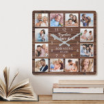 Samen hebben we het allemaal citaatfamilie foto Ru Vierkante Klok<br><div class="desc">Creëer eenvoudig uw eigen,  aangepaste rustige,  plank-boerderijwandklok met uw aangepaste foto's. Het ontwerp kenmerkt ook een mooi handgeschreven manuscriptcitaat: "Samen hebben wij het allen". Voor beste resultaten,  bewaar de afbeeldingen aan vierkant - met het nadrukpunt in het centrum - alvorens te uploaden.</div>