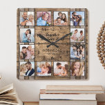 Samen hebben we het allemaal familiefoto's van Woo Vierkante Klok<br><div class="desc">U kunt eenvoudig uw eigen,  aangepaste rustige,  roestvrijstalen achtergrondwandklok creëer met uw aangepaste foto's. Het ontwerp kenmerkt ook een mooi handgeschreven manuscriptcitaat: "Samen hebben wij het allen". Voor beste resultaten,  bewaar de afbeeldingen aan vierkant - met het nadrukpunt in het centrum - alvorens te uploaden.</div>