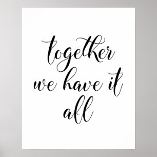 Samen hebben we het allemaal Poster