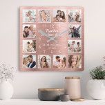 Samen hebben we het allemaal voor de prijsgroep fo vierkante klok<br><div class="desc">Creëer eenvoudig uw eigen persoonlijke roos gouden metalen wandklok met uw aangepaste foto's. Het ontwerp kenmerkt ook een mooi handgeschreven manuscriptcitaat: "Samen hebben wij het allen". Voor beste resultaten,  bewaar de afbeeldingen aan vierkant - met het nadrukpunt in het centrum - alvorens te uploaden.</div>