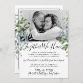 Samen hebben we met Foto Vow Renewal Kaart (Voorkant / Achterkant)