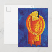 Samen Hedendaagse Kunst Acryl Schilderij Briefkaart (Voorkant / Achterkant)