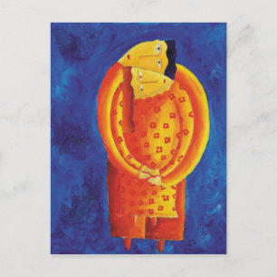 Samen Hedendaagse Kunst Acryl Schilderij Briefkaart