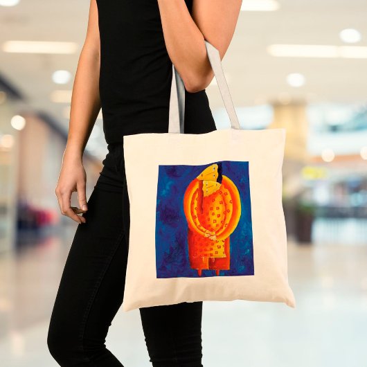 Samen Hedendaagse Kunst Acrylschildering Tote Bag