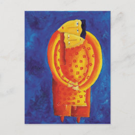 Samen hedendaagse kunst Acrylverf Briefkaart