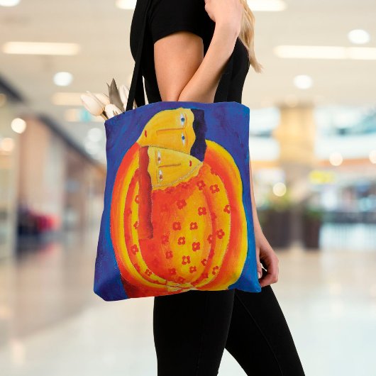 Samen hedendaagse kunst schilderen tote bag