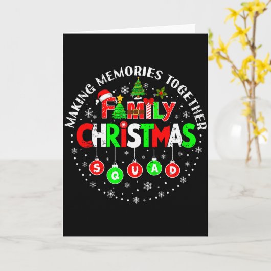 Samen Herinneringen Maken Matching Squad Kerstman  Kaart (Gele Bloem)