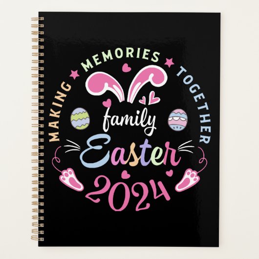 Samen herinneringen maken Pasen familie 2024 Planner (Voorkant)