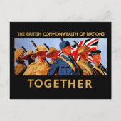 Samen ~ Het Britse Gemenebest van Nationale Staten Briefkaart (Voorkant)