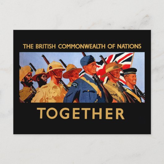 Samen ~ Het Britse Gemenebest van Nationale Staten Briefkaart (Voorkant)
