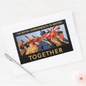 Samen ~ Het Britse Gemenebest van Nationale Staten Rechthoekige Sticker (Envelop)