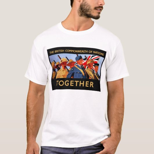 Samen ~ Het Britse Gemenebest van Nationale Staten T-shirt (Voorkant)