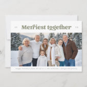 Samen het leukst Horizontale foto Feestdagenkaart (Voorkant)