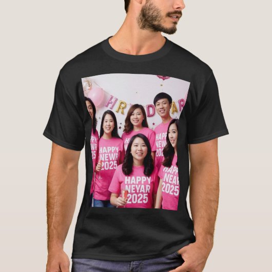 Samen het nieuwe jaar vieren t-shirt (Voorkant)