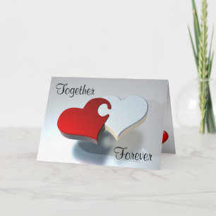 "Samen" houd voor altijd van het Raadsel Valentijn Feestdagen Kaart