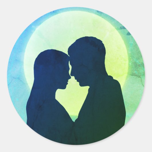 Samen in eeuwigheid ronde sticker (Voorkant)