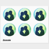 Samen in eeuwigheid ronde sticker (Vel)