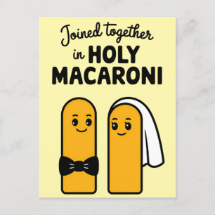 Samen In Heilige Macaroni Grappige Pasta Briefkaart