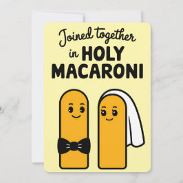 Samen In Heilige Macaroni Grappige Pasta Kaart