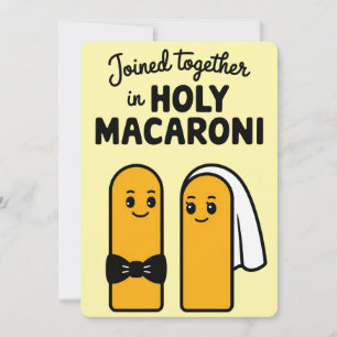 Samen In Heilige Macaroni Grappige Pasta Kaart