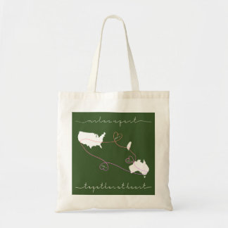 samen in het hart tote bag