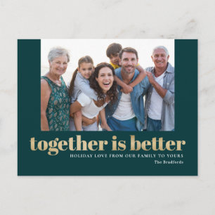 Samen Is Beter Vakantiefoto Ansichtkaart Feestdagenkaart