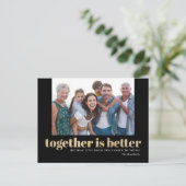 Samen Is Beter Vakantiefoto Ansichtkaart Feestdagenkaart (Staand voorkant)