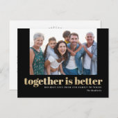 Samen Is Beter Vakantiefoto Ansichtkaart Feestdagenkaart (Voorkant / Achterkant)