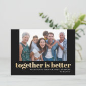 Samen is beter Vakantiewenskaart Feestdagenkaart (Staand voorkant)