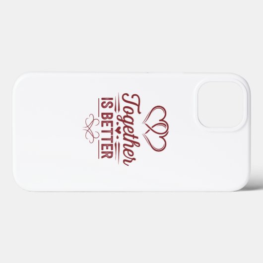 Samen is beter - Valentijn's Day Design Case-Mate iPhone Case (Achterkant (horizontaal))